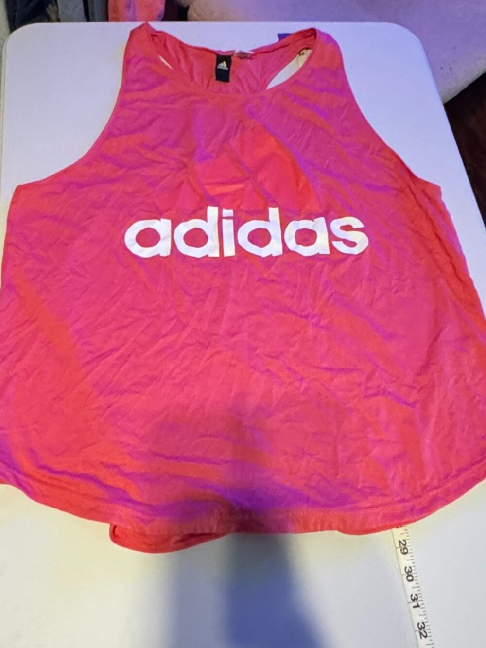 Adidas - Tank Top with Logo - Pink - 2x